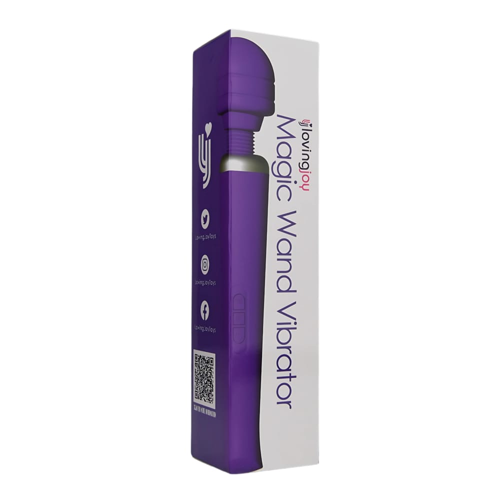Loving Joy Rechargeable Magic Wand Vibrator Purple 8 Loving Joy Rechargeable Magic Wand Vibrator Purple - Image 7
