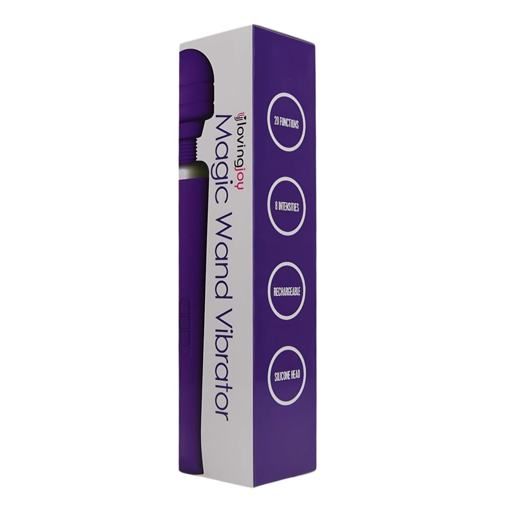 Loving Joy Rechargeable Magic Wand Vibrator Purple 9 Loving Joy Rechargeable Magic Wand Vibrator Purple - Image 8