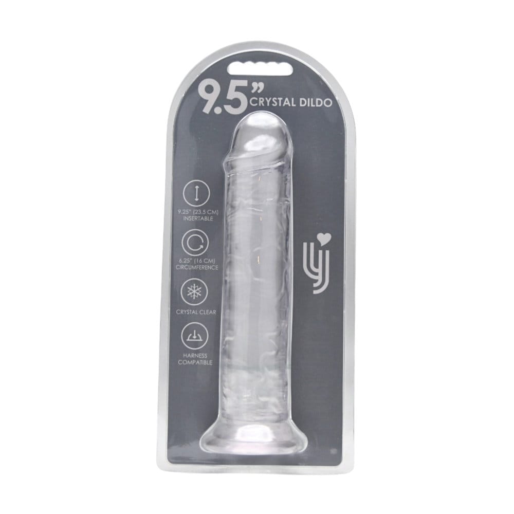 Loving Joy 9.5 Inch Suction Cup Dildo Clear 7 Loving Joy 9.5 Inch Suction Cup Dildo Clear - Image 6