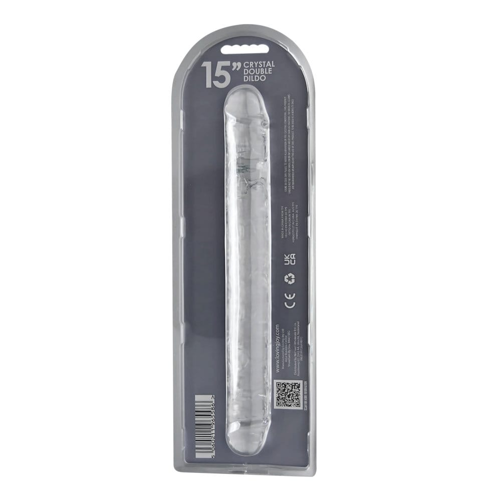 Loving Joy 15 Inch Double Ended Dildo Clear 8 Loving Joy 15 Inch Double Ended Dildo Clear - Image 7