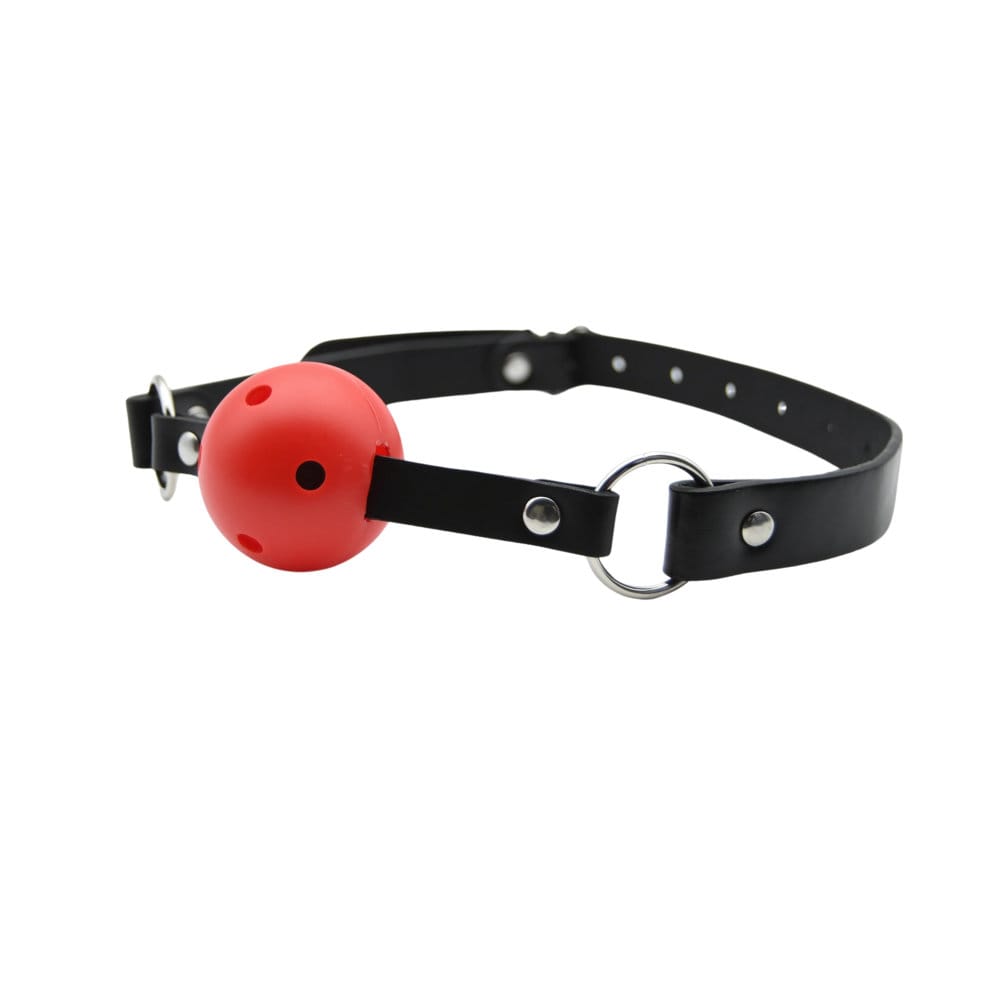 Bound to Play Breathable Ball Gag Red 4 Bound to Play Breathable Ball Gag Red - Image 3