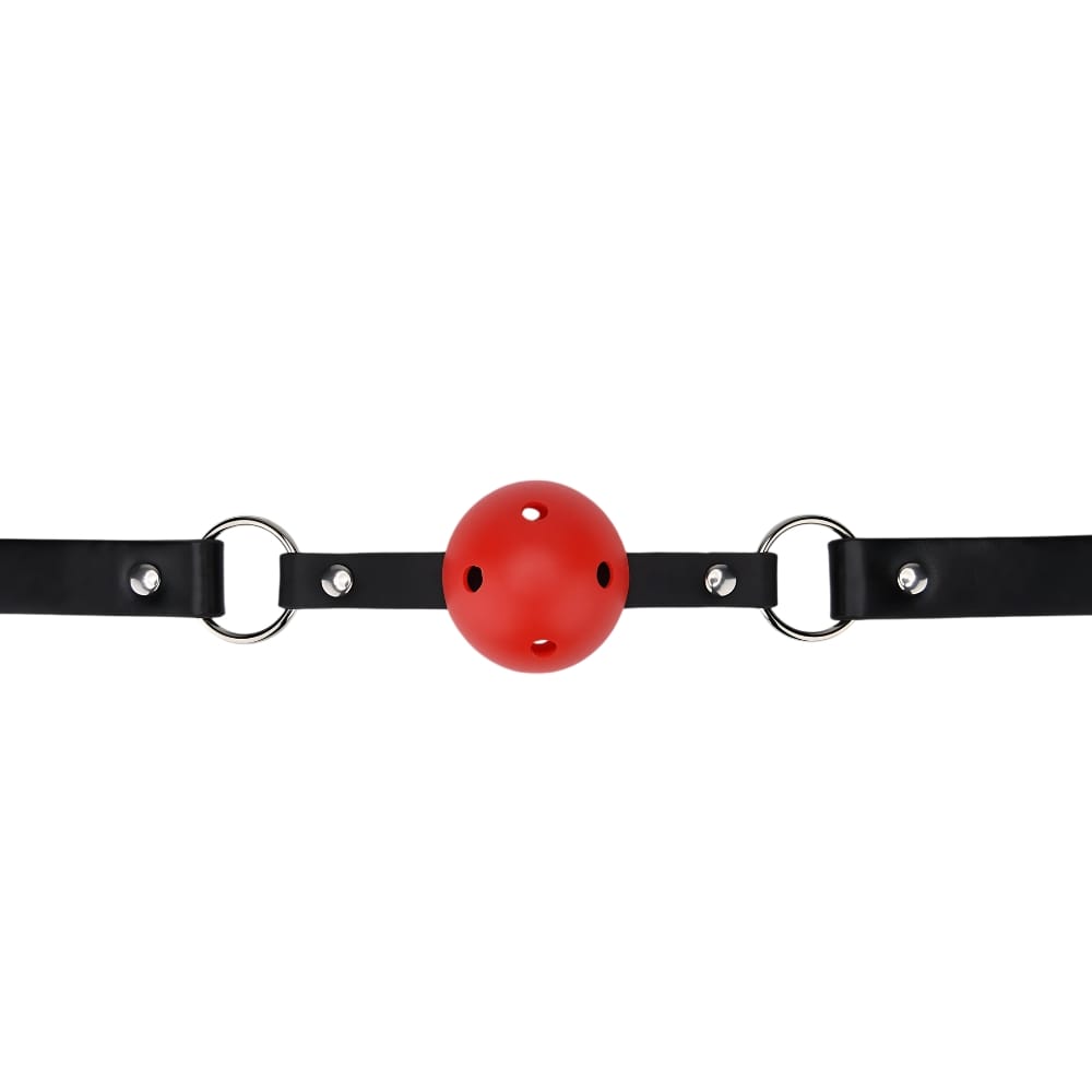 Bound to Play Breathable Ball Gag Red 2 Bound to Play Breathable Ball Gag Red - Image 1