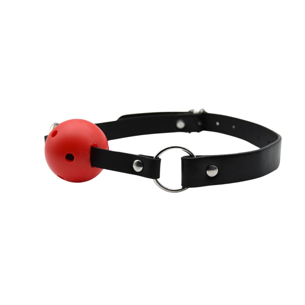 Bound to Play Breathable Ball Gag Red 6 Bound to Play Breathable Ball Gag Red - Image 5