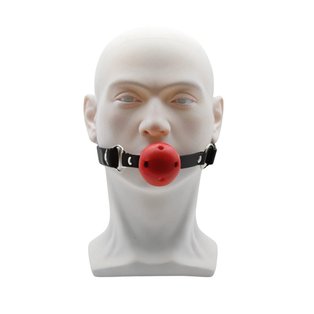 Bound to Play Breathable Ball Gag Red 7 Bound to Play Breathable Ball Gag Red - Image 6