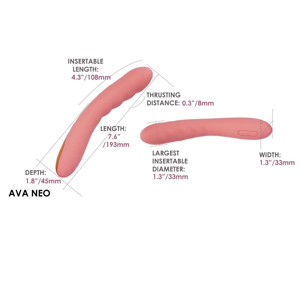 Svakom Ava Neo Interactive Thrusting Vibrator Pink 14 Svakom Ava Neo Interactive Thrusting Vibrator Pink - Image 13
