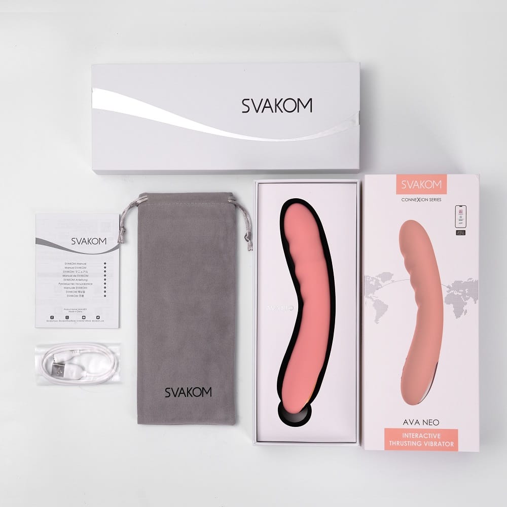 Svakom Ava Neo Interactive Thrusting Vibrator Pink 11 Svakom Ava Neo Interactive Thrusting Vibrator Pink - Image 10