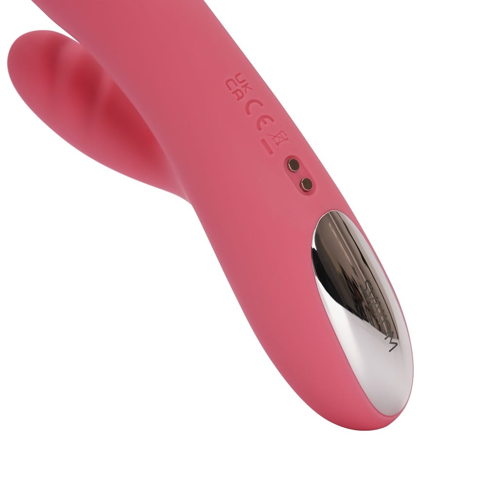 Svakom Avery Thrusting Vibrator with Clitoral Stimulator Pink 8 Svakom Avery Thrusting Vibrator with Clitoral Stimulator Pink - Image 7