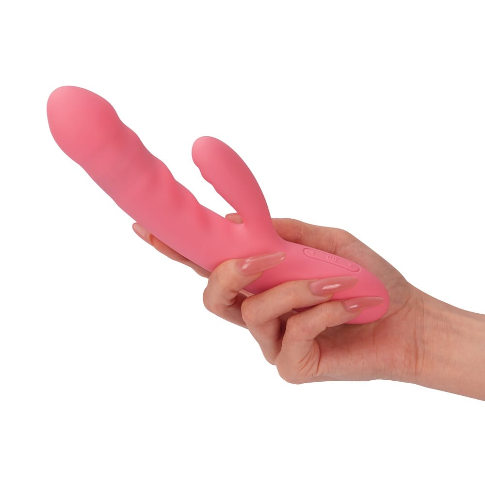 Svakom Avery Thrusting Vibrator with Clitoral Stimulator Pink 10 Svakom Avery Thrusting Vibrator with Clitoral Stimulator Pink - Image 9