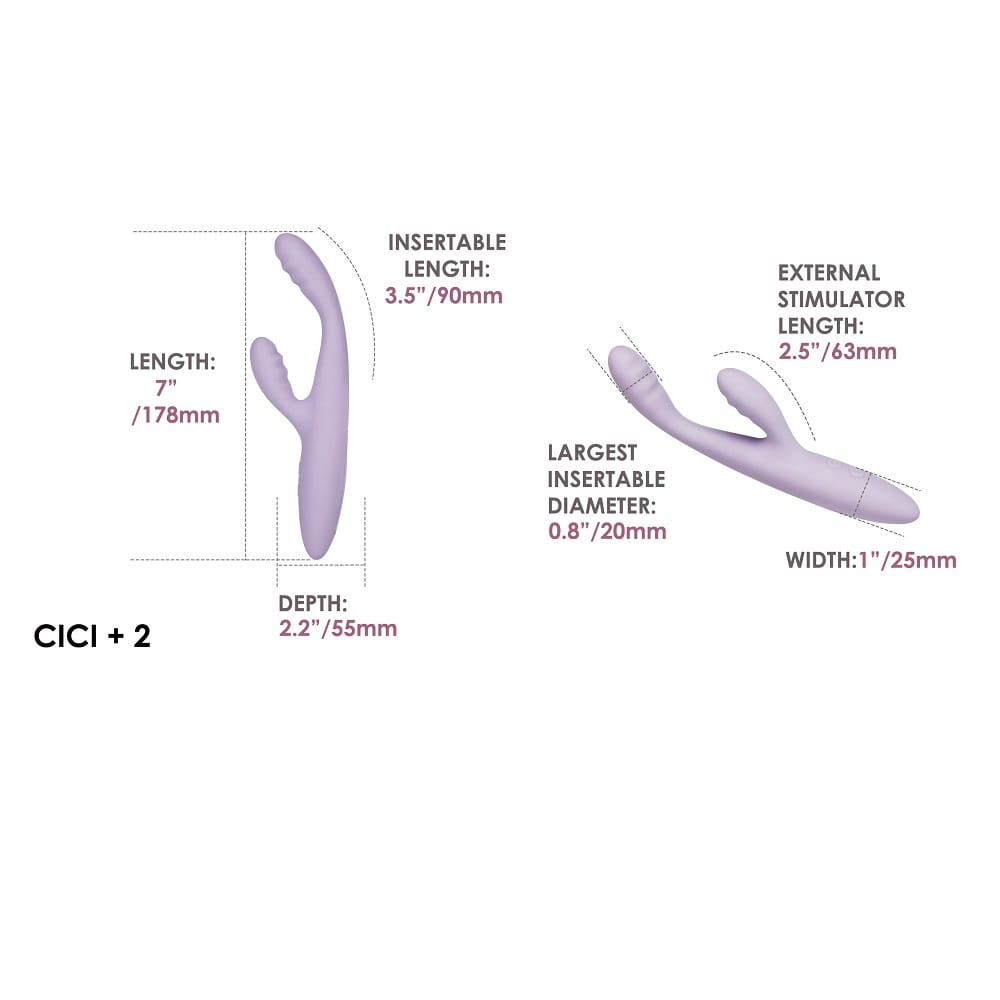 Svakom Cici+ 2 App Controlled Slim Rabbit Vibrator 12 Svakom Cici+ 2 App Controlled Slim Rabbit Vibrator - Image 11