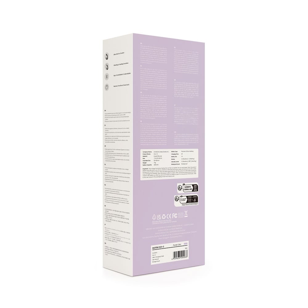 Svakom Cici+ 2 App Controlled Slim Rabbit Vibrator 11 Svakom Cici+ 2 App Controlled Slim Rabbit Vibrator - Image 10