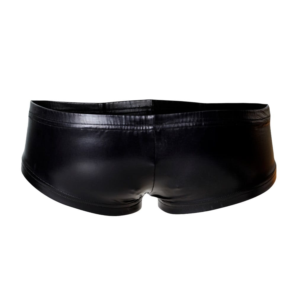 C4M Booty Shorts Black Leatherette 4 C4M Booty Shorts Black Leatherette - Image 3