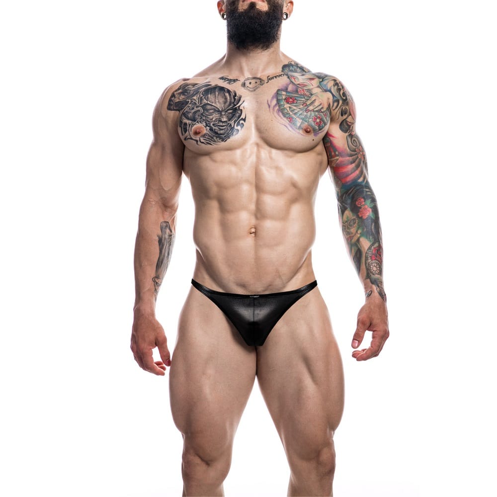 C4M Brazilian Brief Black Leatherette 5 C4M Brazilian Brief Black Leatherette - Image 4