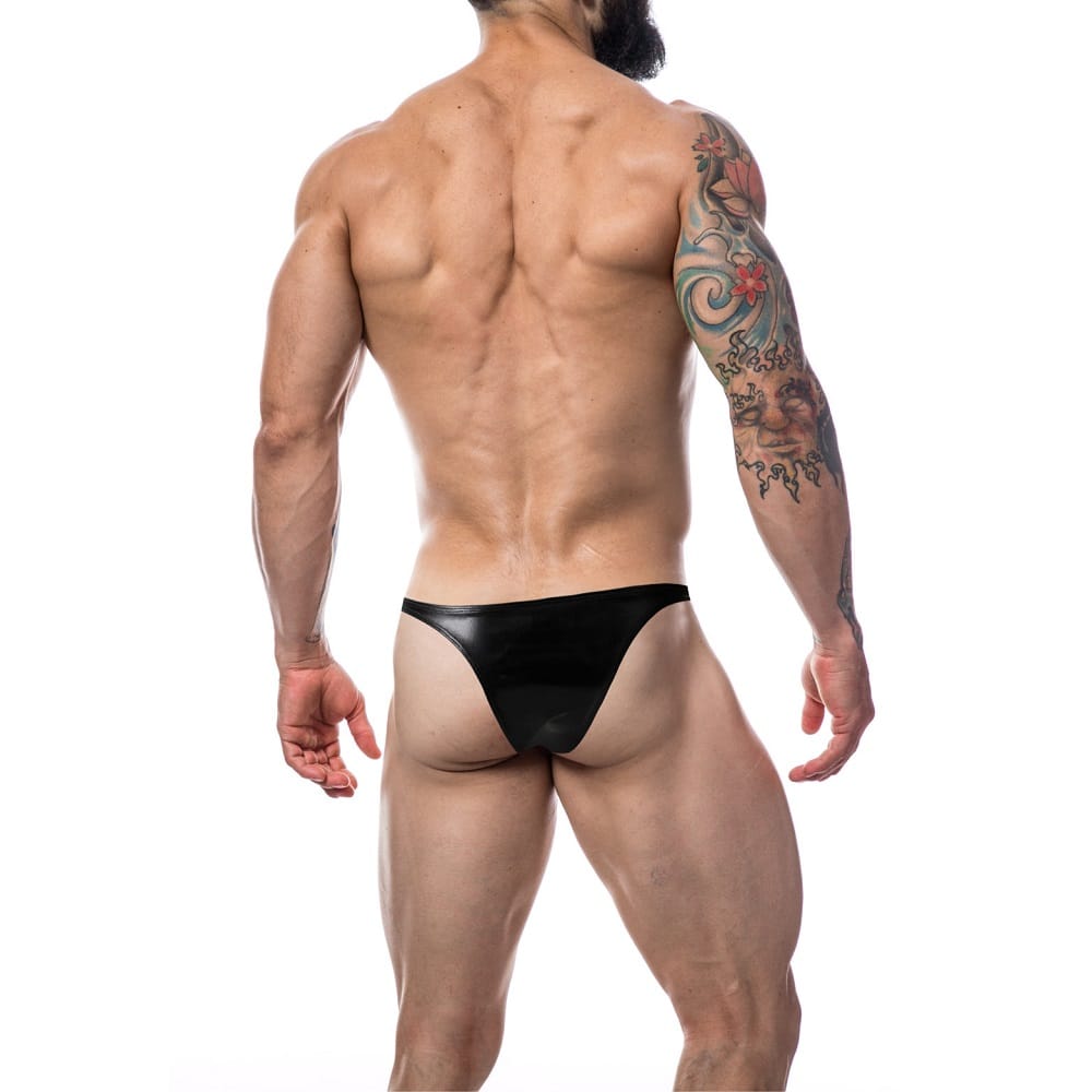 C4M Brazilian Brief Black Leatherette 6 C4M Brazilian Brief Black Leatherette - Image 5