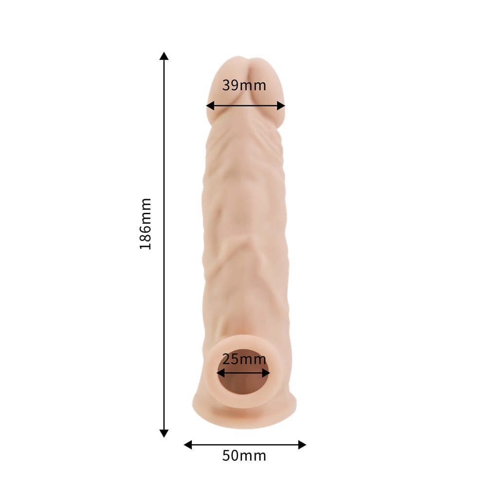 Rev-Sleeves 7.5 Inch Girthy Realistic Silicone Penis Extension Sleeve 7 Rev-Sleeves 7.5 Inch Girthy Realistic Silicone Penis Extension Sleeve - Image 6