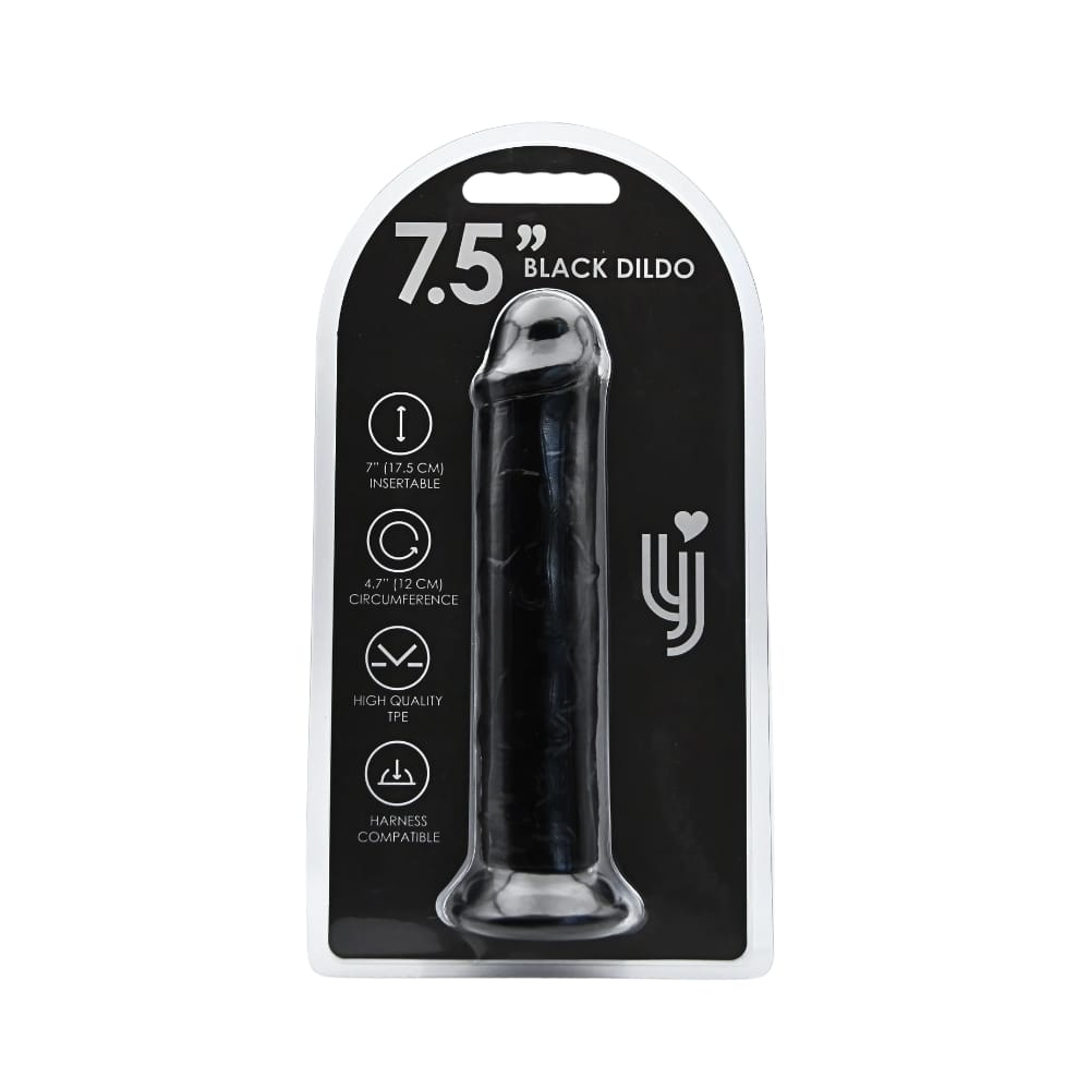 Loving Joy 7.5 Inch Suction Cup Dildo Black 5 Loving Joy 7.5 Inch Suction Cup Dildo Black - Image 4