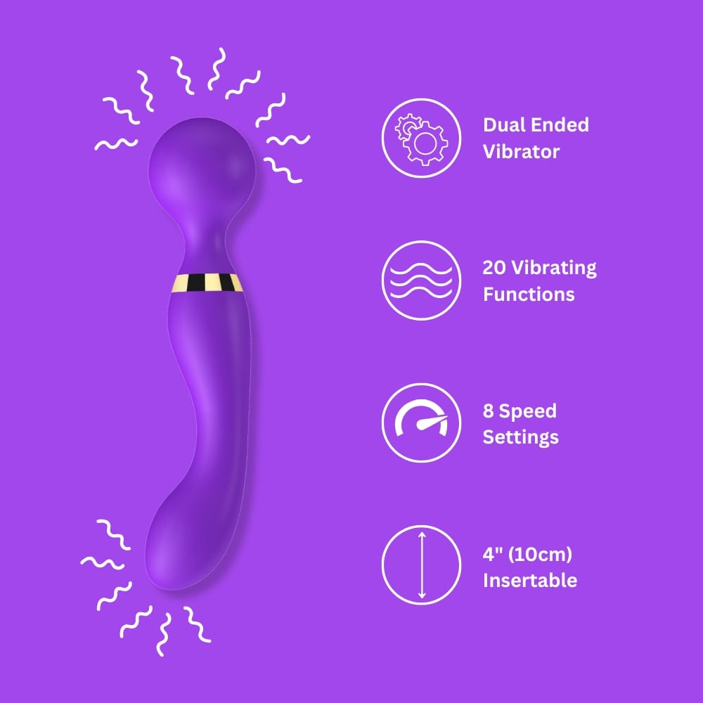 Loving Joy Dual Ended Wand Vibrator 10 Loving Joy Dual Ended Wand Vibrator - Image 9