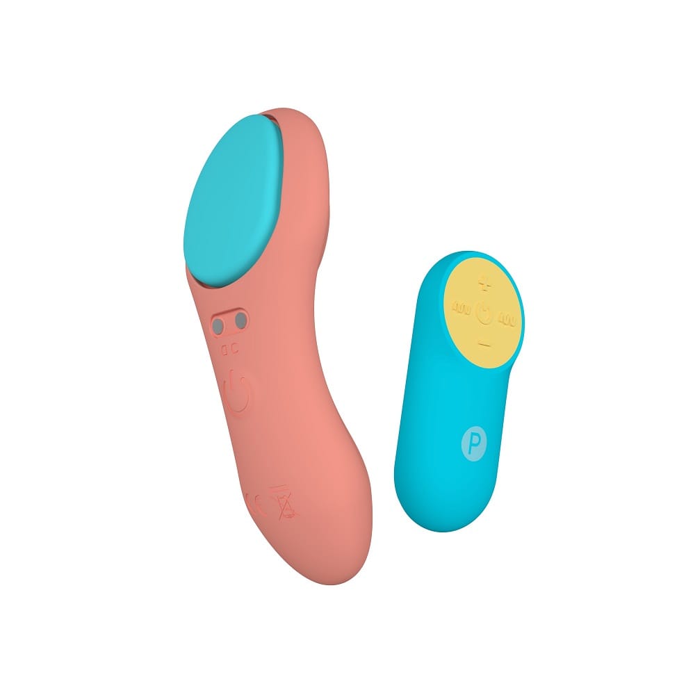 Party Color PANTY Remote Control Vibrator Orange 2 Party Color PANTY Remote Control Vibrator Orange - Image 1