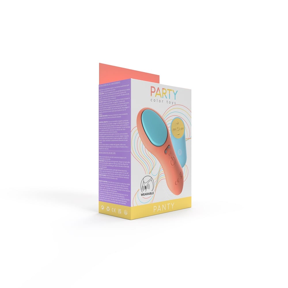 Party Color PANTY Remote Control Vibrator Orange 12 Party Color PANTY Remote Control Vibrator Orange - Image 11