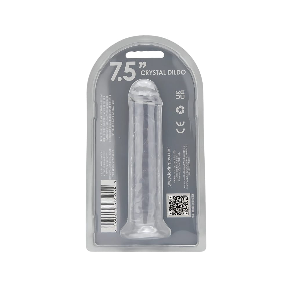 Loving Joy 7.5 Inch Suction Cup Dildo Clear 9 Loving Joy 7.5 Inch Suction Cup Dildo Clear - Image 8