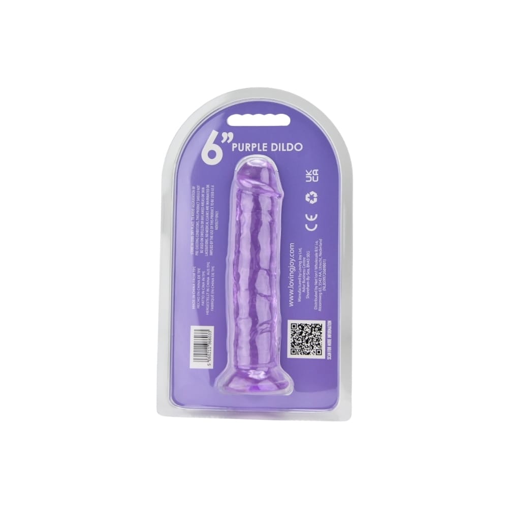 Loving Joy 6 Inch Suction Cup Dildo Purple 8 Loving Joy 6 Inch Suction Cup Dildo Purple - Image 7