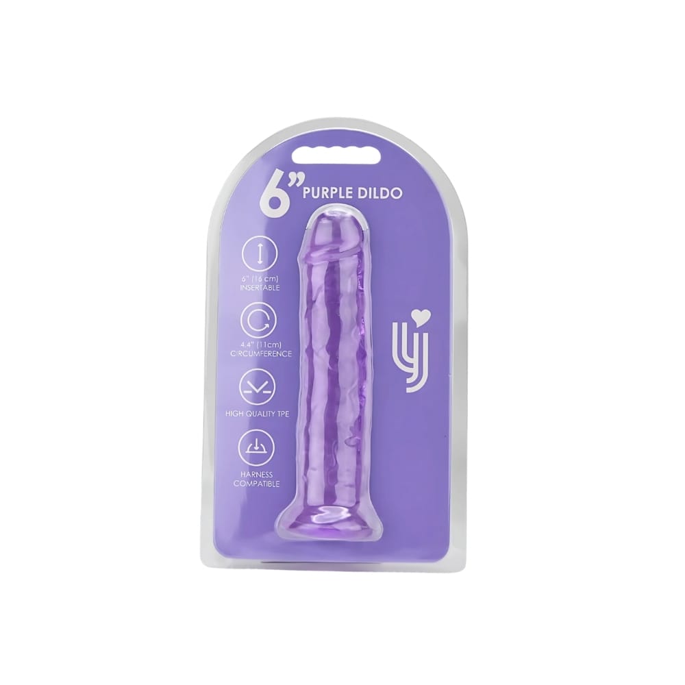 Loving Joy 6 Inch Suction Cup Dildo Purple 7 Loving Joy 6 Inch Suction Cup Dildo Purple - Image 6