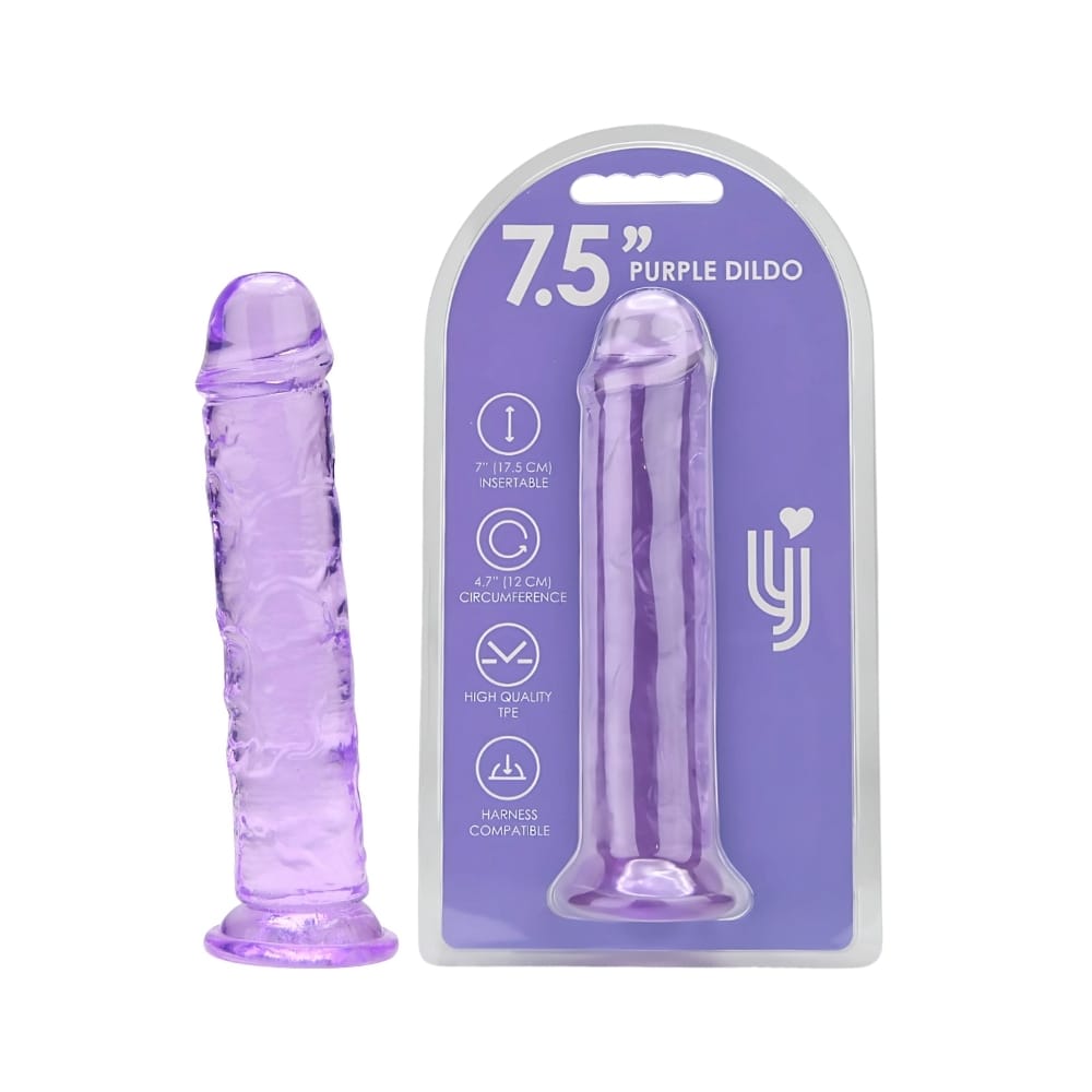 Loving Joy 7.5 Inch Suction Cup Dildo Purple 7 Loving Joy 7.5 Inch Suction Cup Dildo Purple - Image 6