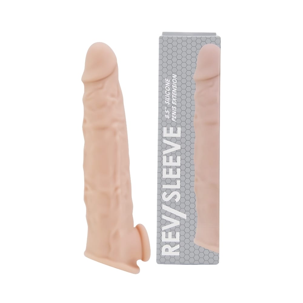Rev-Sleeves 8.5 Inch Realistic Silicone Penis Extension Sleeve 8 Rev-Sleeves 8.5 Inch Realistic Silicone Penis Extension Sleeve - Image 7