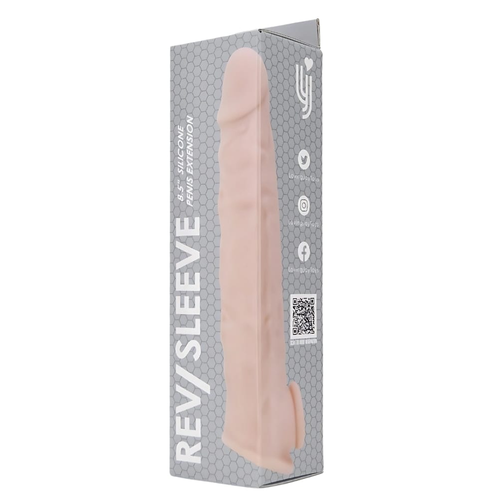 Rev-Sleeves 8.5 Inch Realistic Silicone Penis Extension Sleeve 11 Rev-Sleeves 8.5 Inch Realistic Silicone Penis Extension Sleeve - Image 10