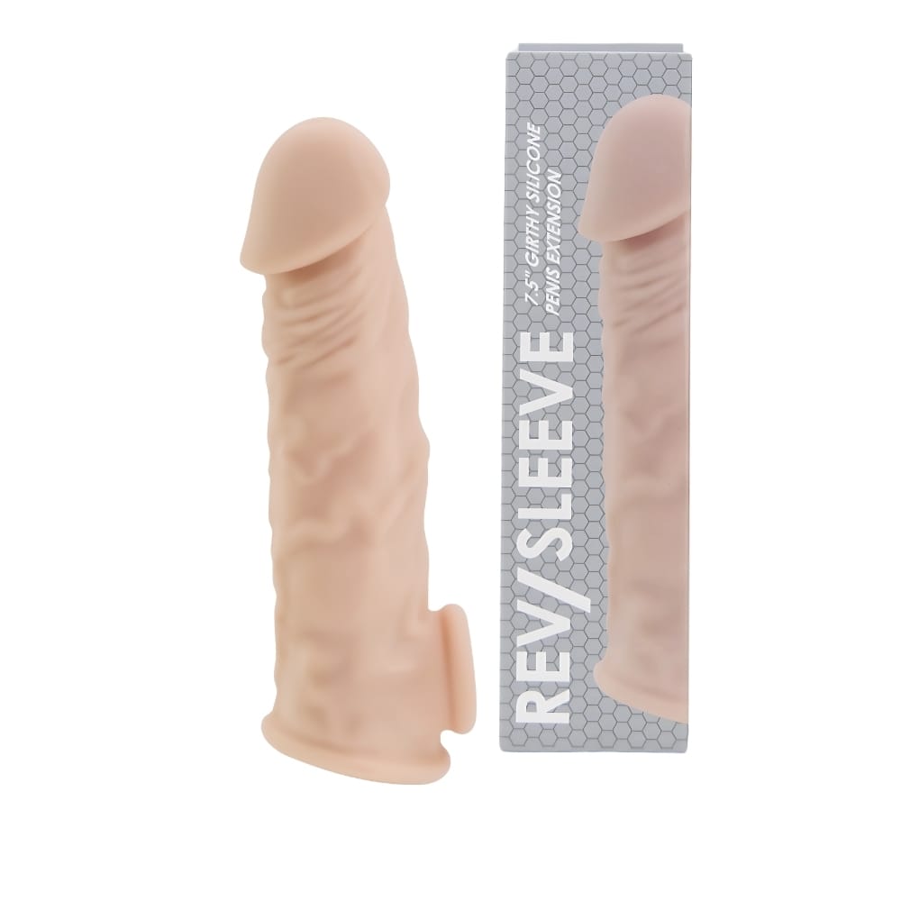 Rev-Sleeves 7.5 Inch Girthy Realistic Silicone Penis Extension Sleeve 8 Rev-Sleeves 7.5 Inch Girthy Realistic Silicone Penis Extension Sleeve - Image 7