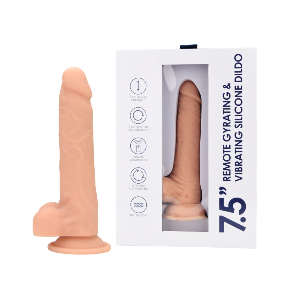 Loving Joy 7.5" Remote Gyrating & Vibrating Silicone Dildo 9 Loving Joy 7.5" Remote Gyrating & Vibrating Silicone Dildo - Image 8
