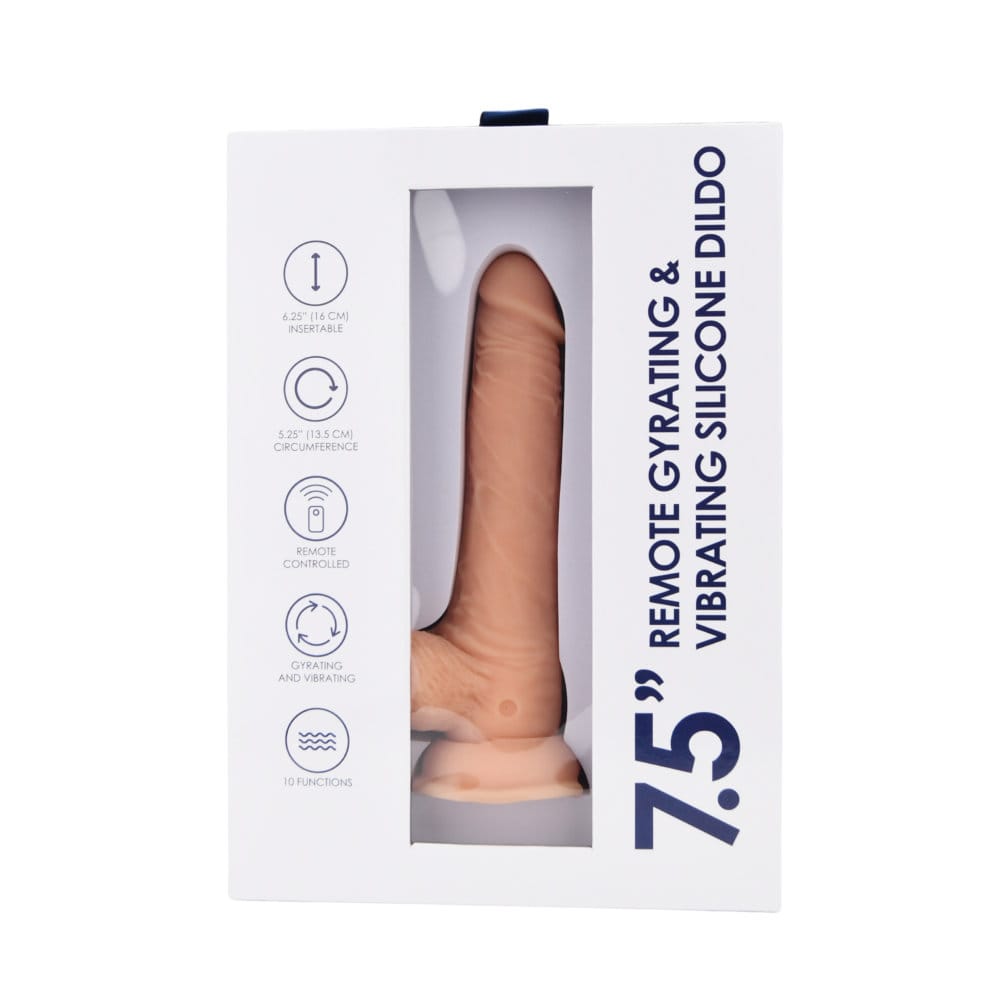 Loving Joy 7.5" Remote Gyrating & Vibrating Silicone Dildo 10 Loving Joy 7.5" Remote Gyrating & Vibrating Silicone Dildo - Image 9