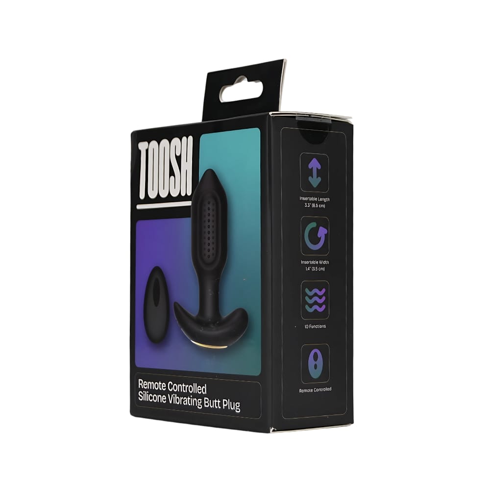 Toosh Remote Controlled Silicone Vibrating Butt Plug 11 Toosh Remote Controlled Silicone Vibrating Butt Plug - Image 10