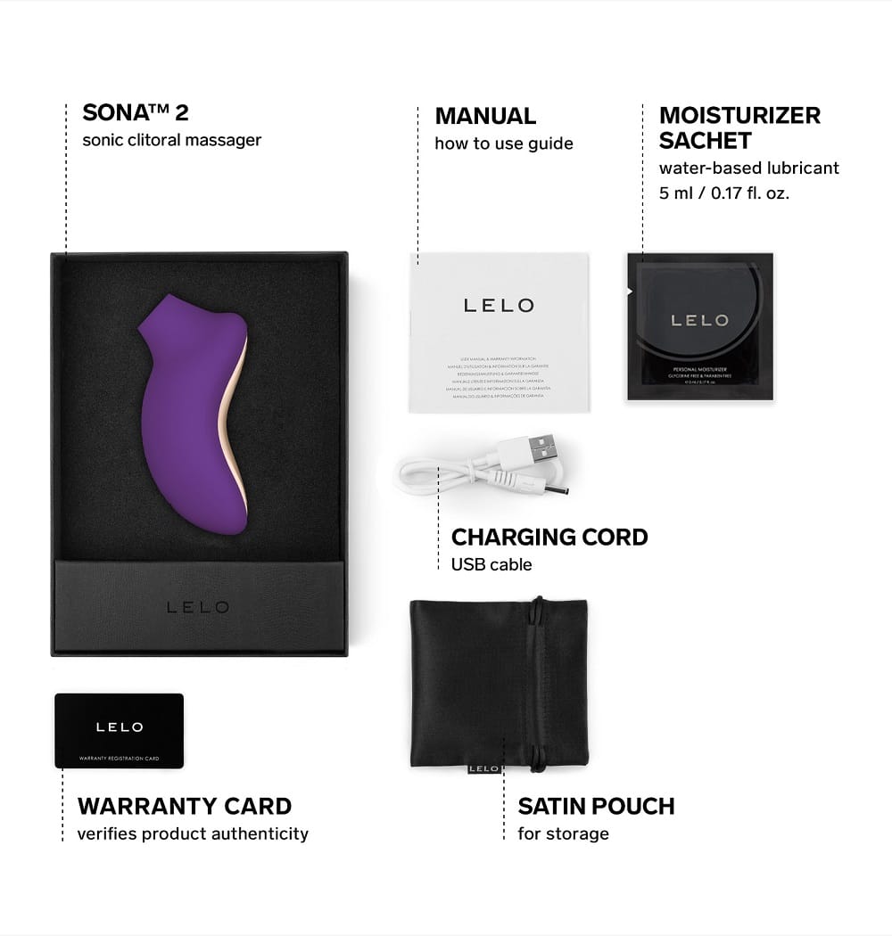 LELO SONA 2 Sonic Clitoral Massager - Purple 8 LELO SONA 2 Sonic Clitoral Massager - Purple - Image 7
