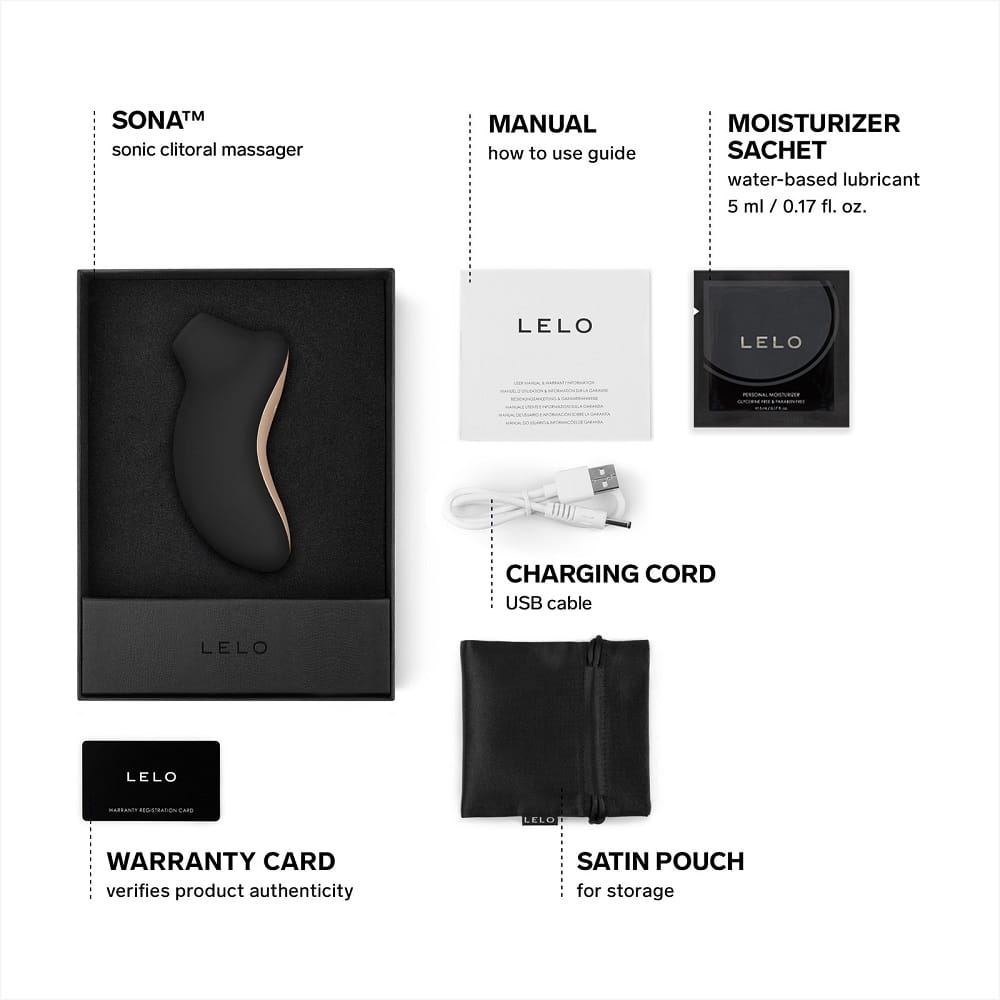 LELO SONA Sonic Clitoral Massager - Black 11 LELO SONA Sonic Clitoral Massager - Black - Image 10
