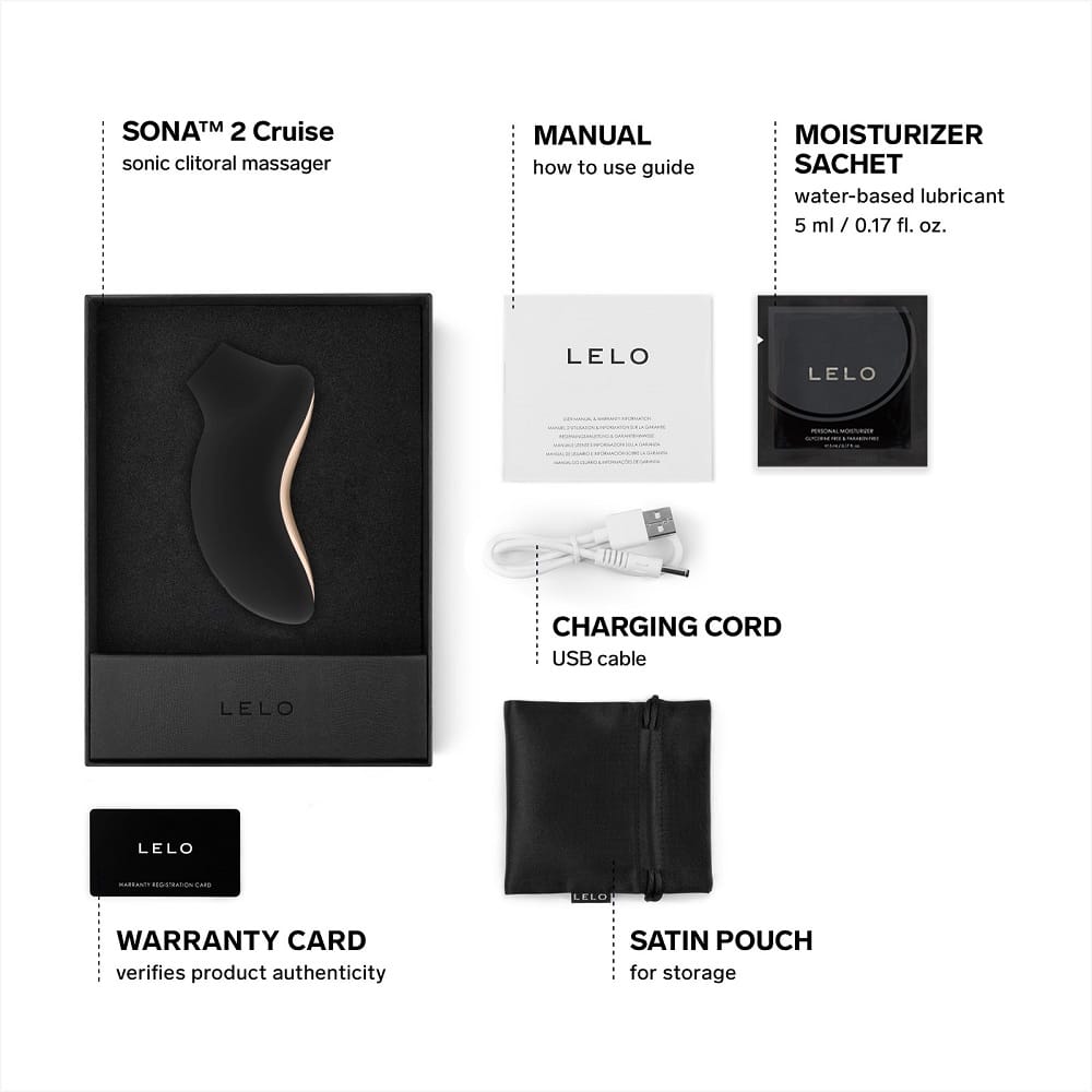 LELO SONA 2 Cruise Clitoral Massager Black 8 LELO SONA 2 Cruise Clitoral Massager Black - Image 7