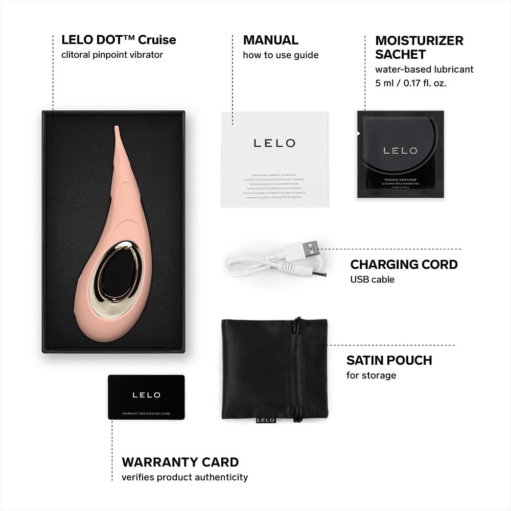 LELO Dot Cruise Clitoral Vibrator Peach Please 8 LELO Dot Cruise Clitoral Vibrator Peach Please - Image 7
