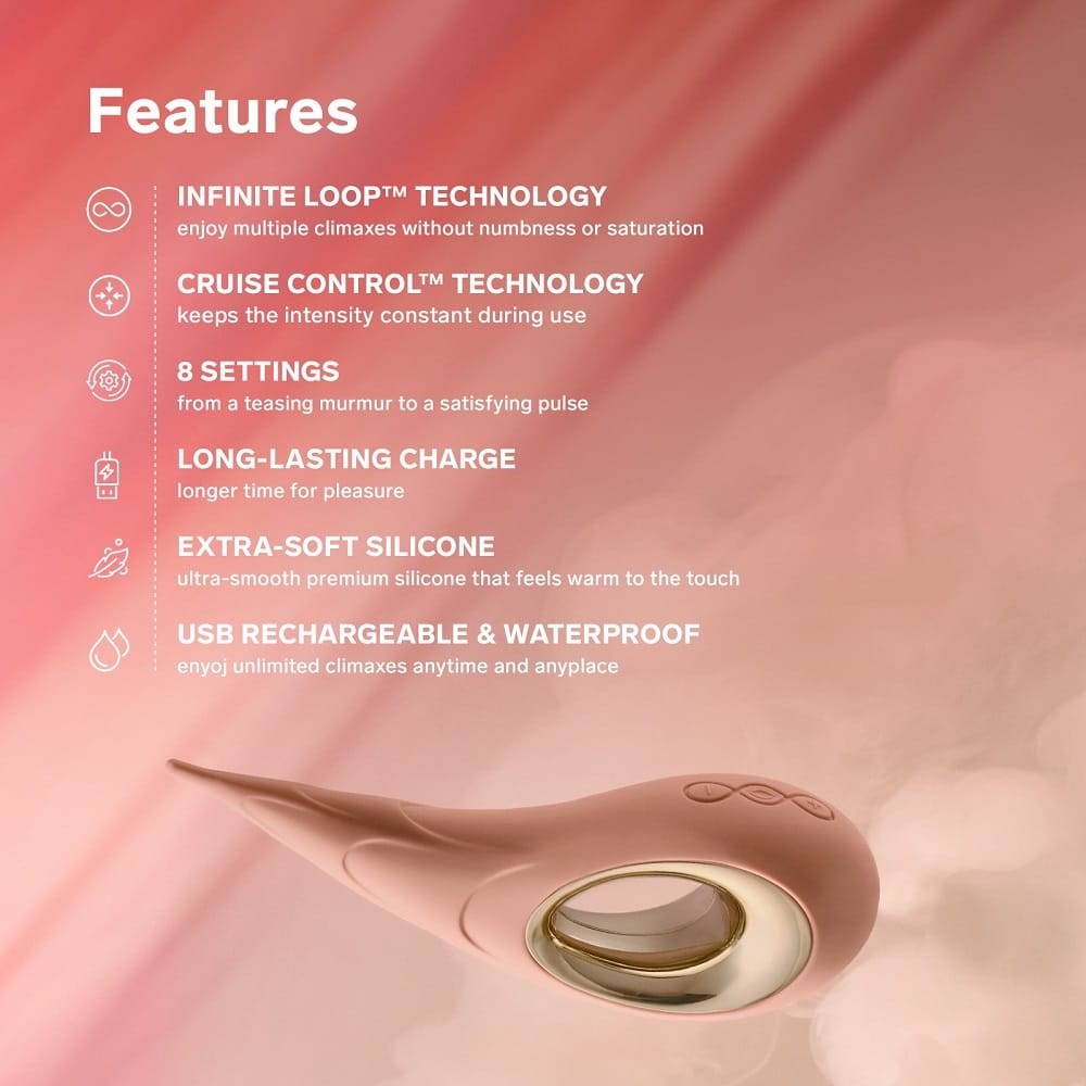 LELO Dot Cruise Clitoral Vibrator Peach Please 10 LELO Dot Cruise Clitoral Vibrator Peach Please - Image 9