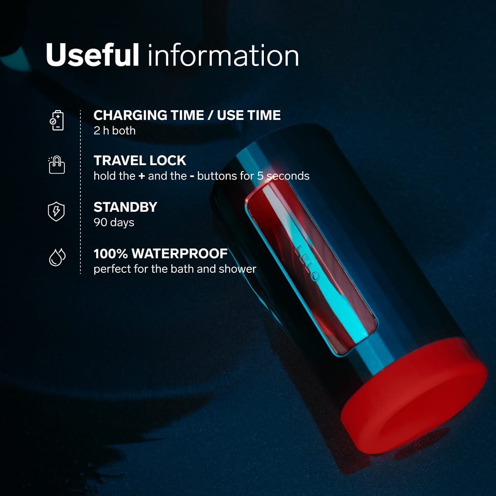 LELO F1S V3 AI Interactive Male Masturbator Blue 12 LELO F1S V3 AI Interactive Male Masturbator Blue - Image 11