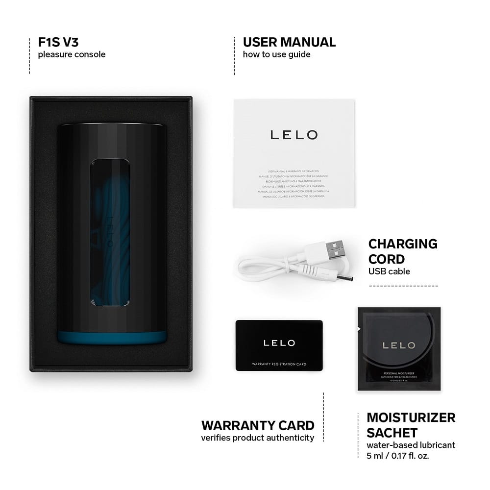 LELO F1S V3 AI Interactive Male Masturbator Blue 9 LELO F1S V3 AI Interactive Male Masturbator Blue - Image 8