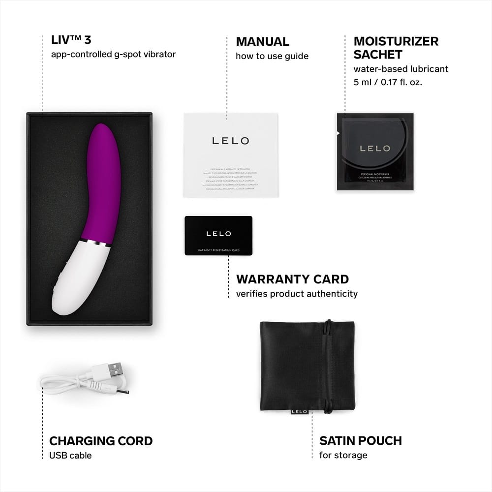 LELO LIV 3 App Controlled G-Spot Vibrator Deep Rose 6 LELO LIV 3 App Controlled G-Spot Vibrator Deep Rose - Image 5