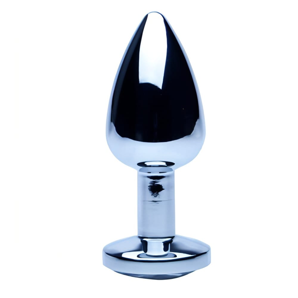 Precious Metals Silver Butt Plug-Small 2 Precious Metals Silver Butt Plug-Small - Image 1