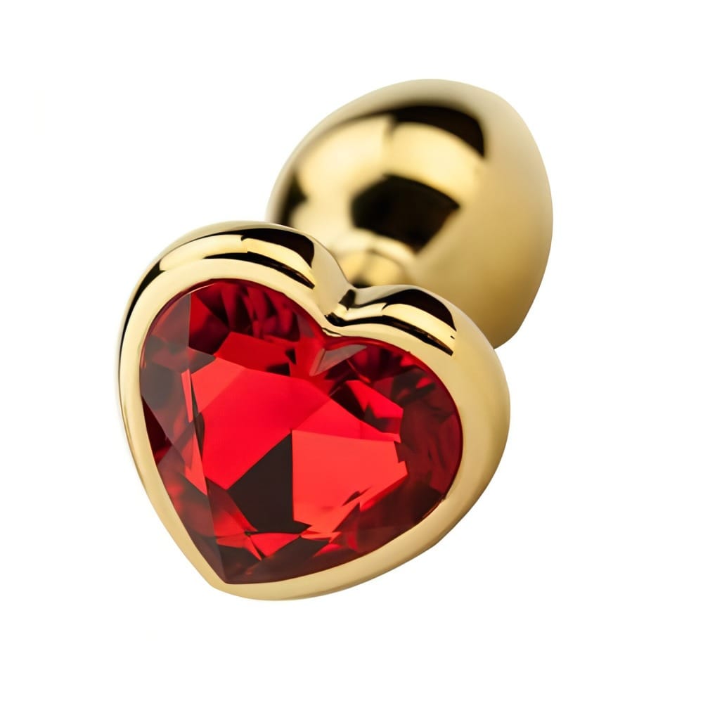 Precious Metals Heart Shaped Butt Plug-Gold 2 Precious Metals Heart Shaped Butt Plug-Gold - Image 1