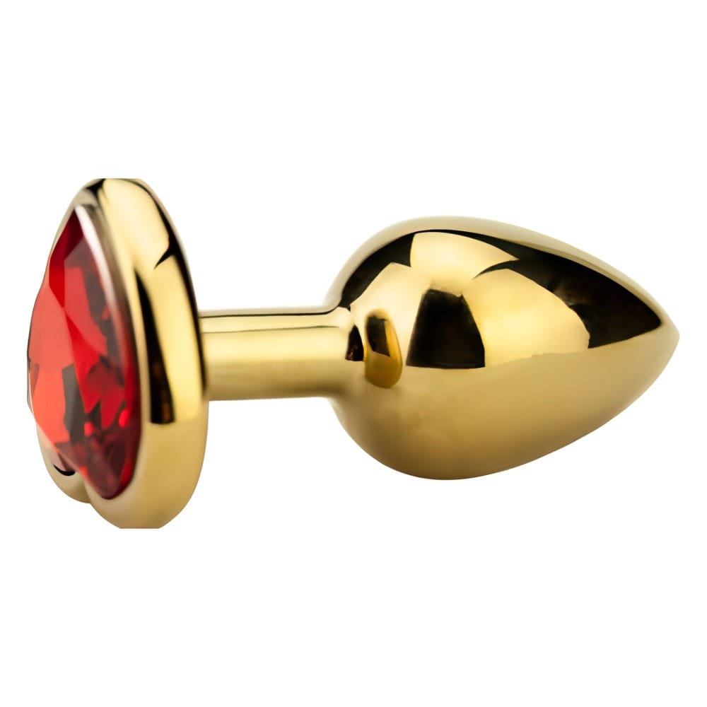 Precious Metals Heart Shaped Butt Plug-Gold 6 Precious Metals Heart Shaped Butt Plug-Gold - Image 5