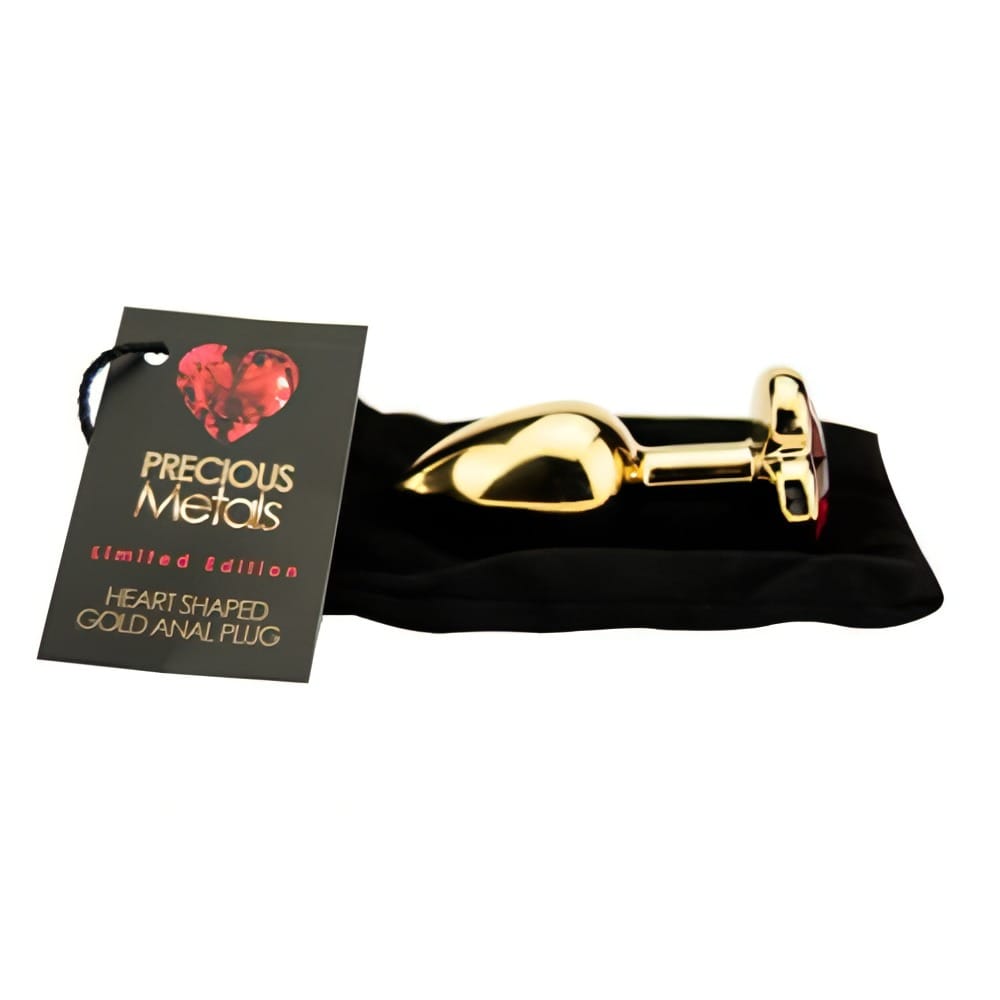 Precious Metals Heart Shaped Butt Plug-Gold 10 Precious Metals Heart Shaped Butt Plug-Gold - Image 9