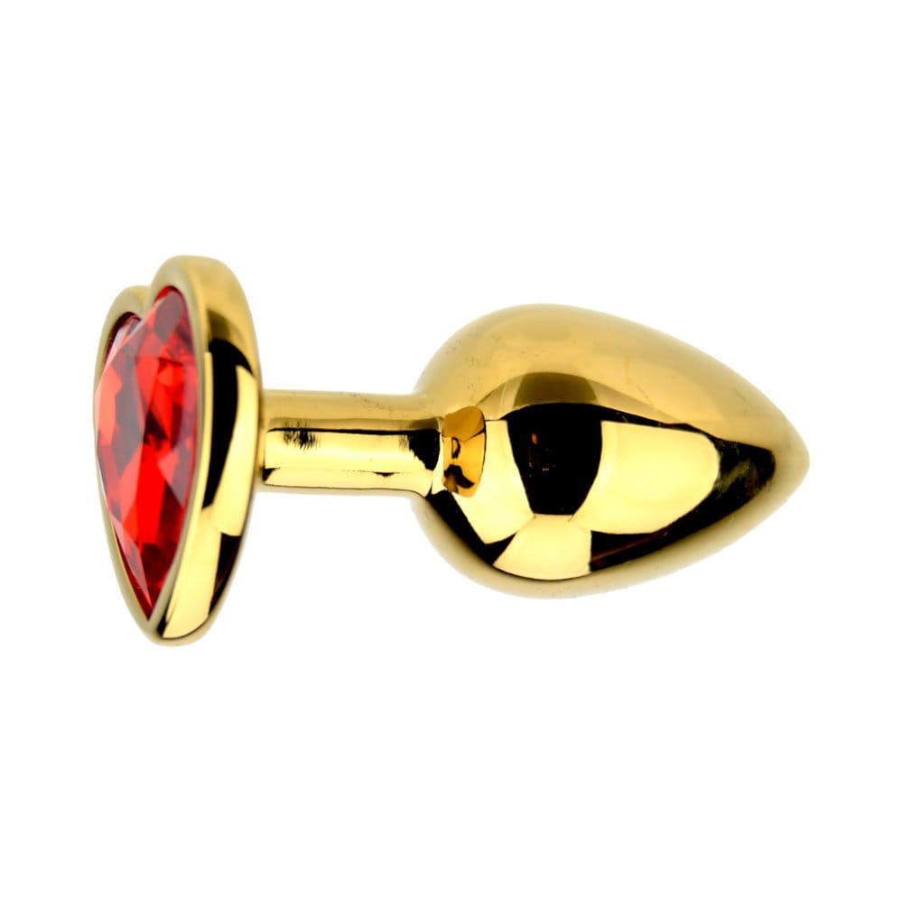 Precious Metals Heart Shaped Butt Plug-Gold 7 Precious Metals Heart Shaped Butt Plug-Gold - Image 6