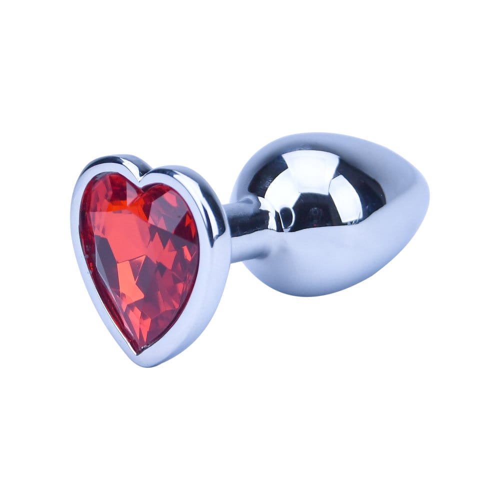 Precious Metals Heart Shaped Butt Plug-Silver 6 Precious Metals Heart Shaped Butt Plug-Silver - Image 5