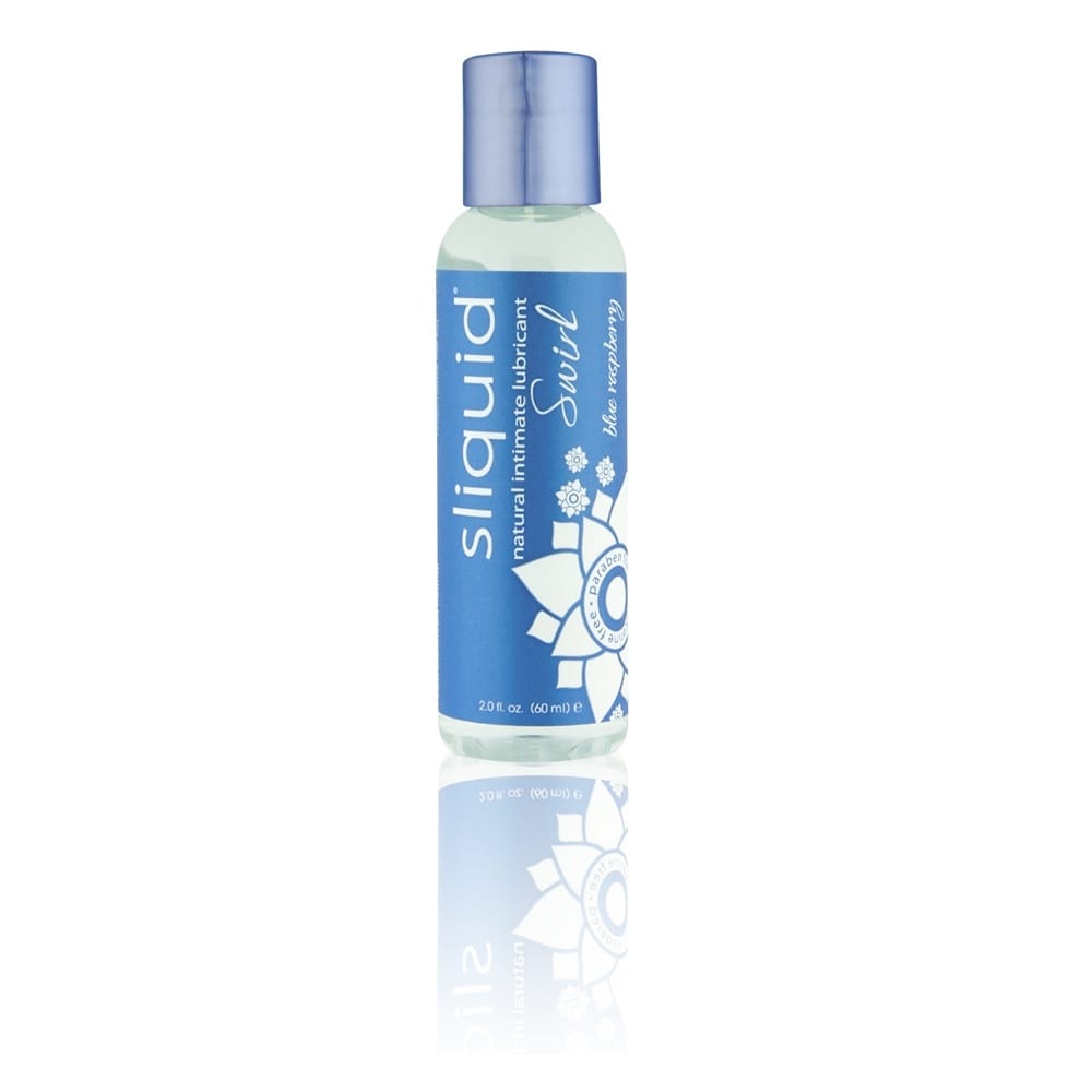 Sliquid Naturals Swirl Flavoured Lubricants-Blue Raspberry 59ml 4 Sliquid Naturals Swirl Flavoured Lubricants-Blue Raspberry 59ml - Image 3
