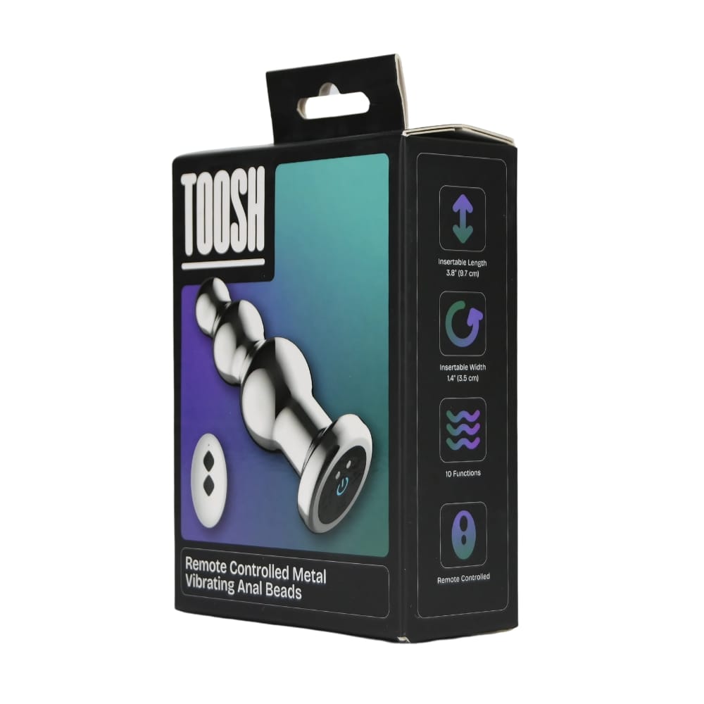 Toosh Remote Controlled Metal Vibrating Anal Beads 10 Toosh Remote Controlled Metal Vibrating Anal Beads - Image 9