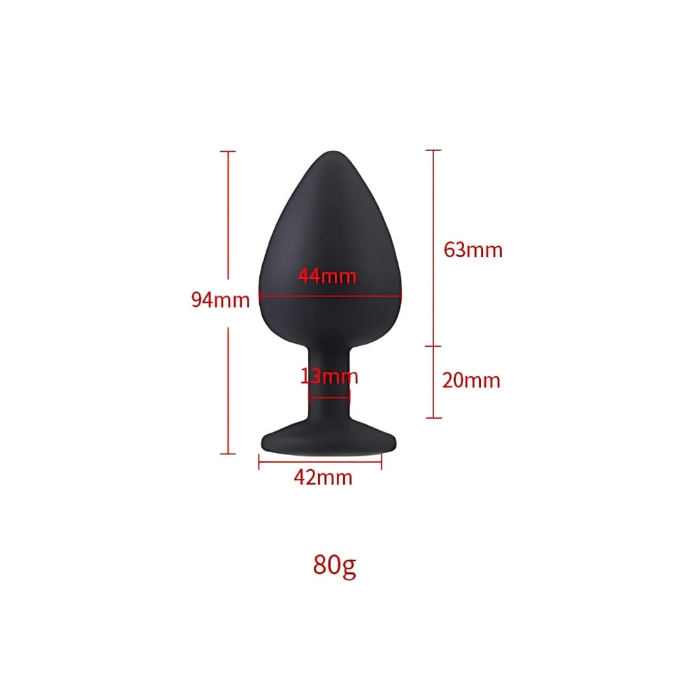 Toosh Black Silicone Butt Plug Large 8 Toosh Black Silicone Butt Plug Large - Image 7