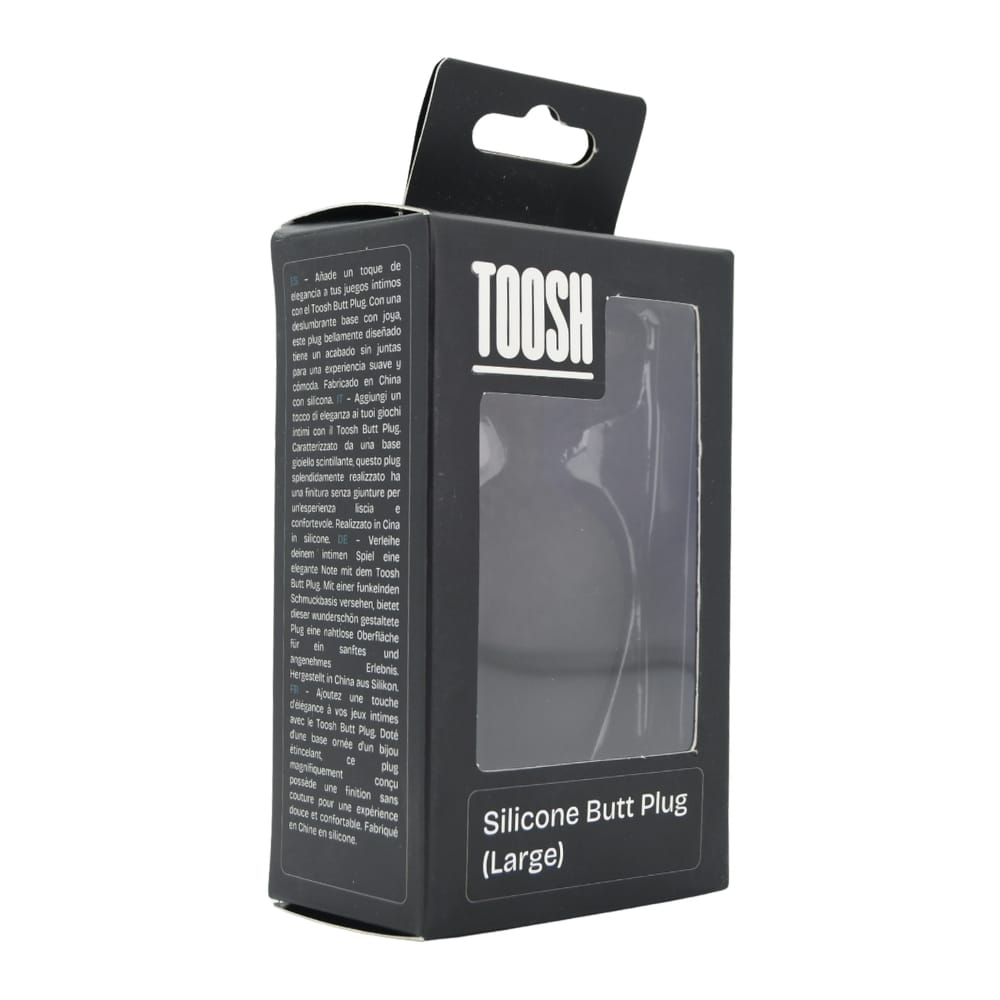 Toosh Black Silicone Butt Plug Large 10 Toosh Black Silicone Butt Plug Large - Image 9